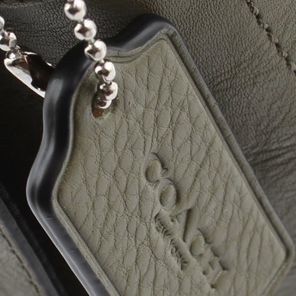 NWT $375 Coach Sullivan Small Messenger Sport Calf Leather olive green - Picture 8 of 14